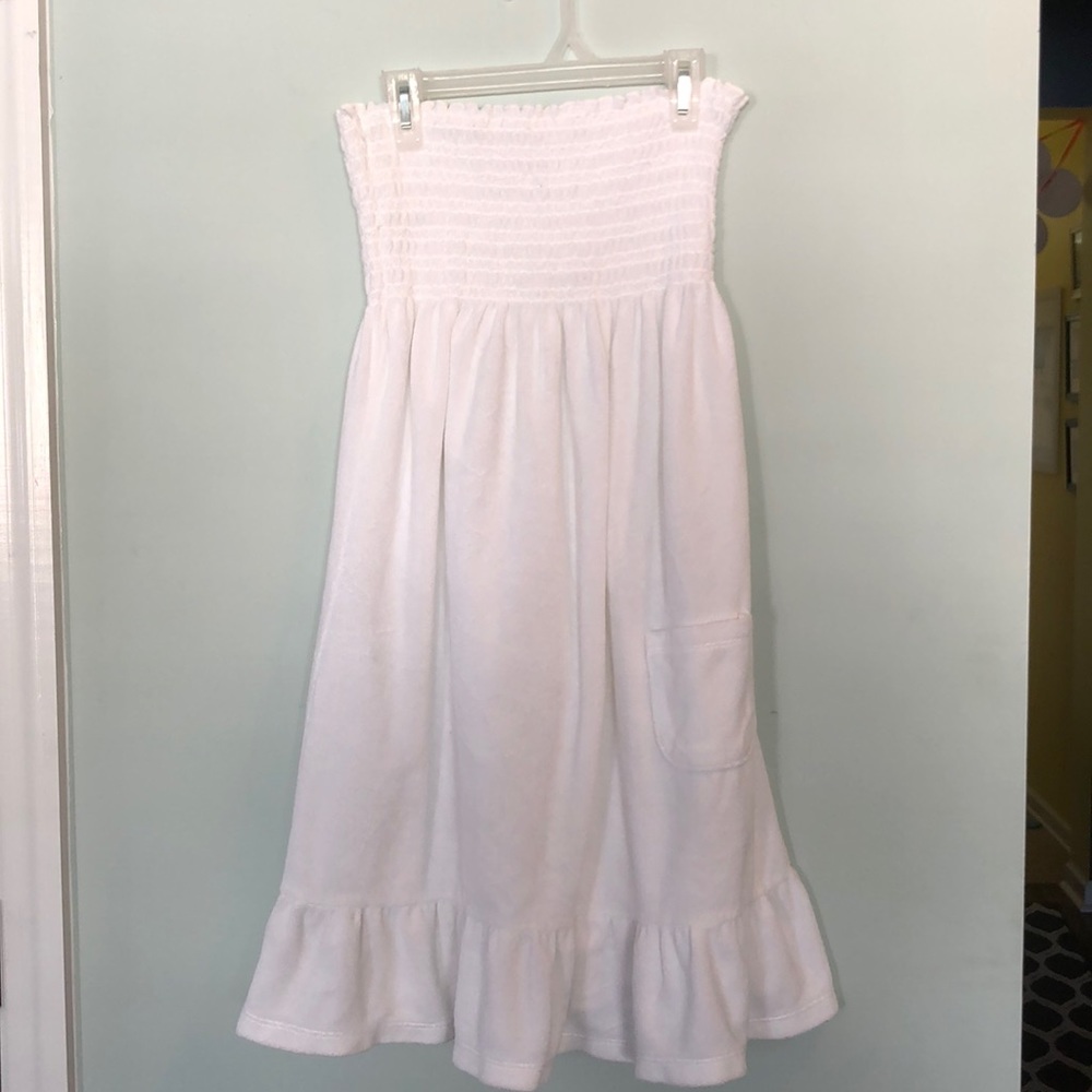 White Juicy Brand terrycloth beach cover-up